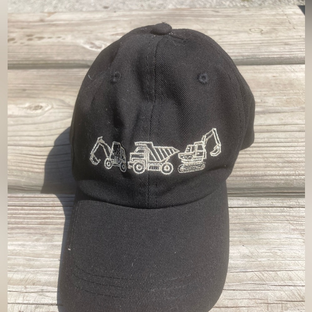 Kids construction trucks hat